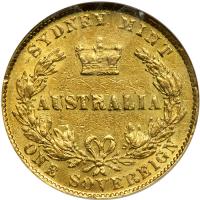 Australia. Sovereign, 1861 (Sydney). NGC EF45 - 2