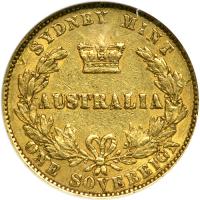 Australia. Sovereign, 1863 (Sydney). NGC VF35 - 2