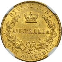 Australia. Sovereign, 1864 (Sydney). NGC MS61 - 2