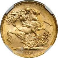 Australia. Sovereign, 1899-P. NGC AU58 - 2