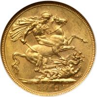 Australia. Sovereign, 1912-S. NGC MS63 - 2