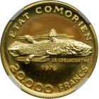 Comoros. 20,000 Francs, 1976. NGC MS65