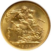 Great Britain. Sovereign, 1901. NGC MS62 - 2
