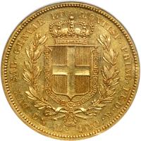 Italian States - Sardinia. 100 Lire, 1840-P (Genova). PCGS AU55 - 2