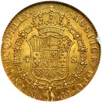 Spain. 4 Escudos, 1814-GJ (Madrid). NGC AU55 - 2