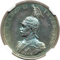 German East Africa. ½ Rupie, 1891. NGC MS63