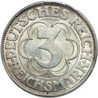 Germany. 3 Reichsmark, 1927-A. PCGS MS63 - 2