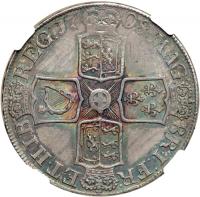 Great Britain. Crown, 1708. NGC MS61 - 2