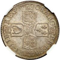 Great Britain. Shilling, 1708. NGC MS63 - 2