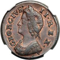 Great Britain. Farthing, 1736. NGC MS63