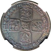 Great Britain. Shilling, 1745. NGC AU58 - 2