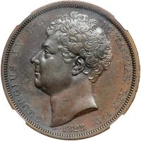 Great Britain. Pattern Crown, 1828. NGC PF62