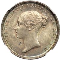 Great Britain. Sixpence, 1838. NGC MS64