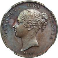 Great Britain. Penny, 1844. NGC UNC