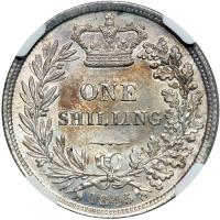 Great Britain. Shilling, 1845. NGC MS64 - 2