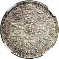 WITHDRAWN - Great Britain. 'Godless' Florin, 1849. NGC MS62 - 2