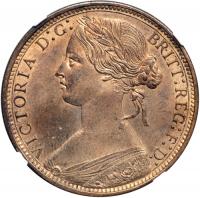 Great Britain. Penny, 1873. NGC MS64