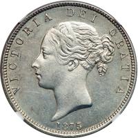 Great Britain. Halfcrown, 1875. NGC MS63