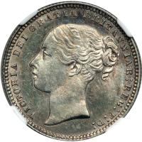 Great Britain. Shilling, 1875. NGC MS63