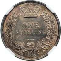 Great Britain. Shilling, 1875. NGC MS63 - 2