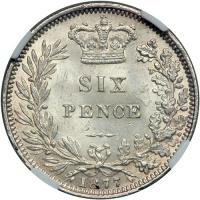 Great Britain. Sixpence, 1877. NGC MS63 - 2