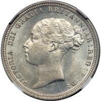 Great Britain. Sixpence, 1880. NGC MS64