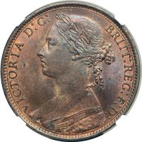 Great Britain. Penny, 1881. NGC MS63