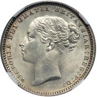 Great Britain. Shilling, 1881. NGC MS64