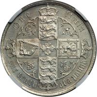 Great Britain. 'Gothic' Florin, 1886. NGC MS63 - 2