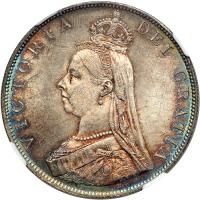 Great Britain. Double Florin, 1887. NGC MS63