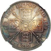 Great Britain. Double Florin, 1887. NGC MS63 - 2