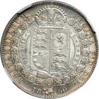 Great Britain. Halfcrown, 1890. NGC MS65 - 2