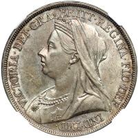 Great Britain. Crown, 1893. NGC MS64