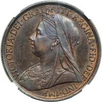 Great Britain. '2 mm' Penny, 1895. NGC MS61