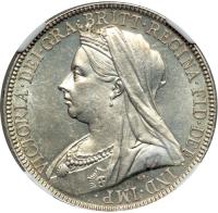 Great Britain. Florin, 1895. NGC MS64
