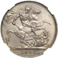 Great Britain. Crown, 1896. NGC MS64 - 2