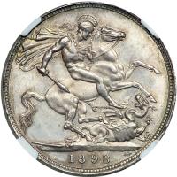 Great Britain. Crown, 1898. NGC MS62 - 2