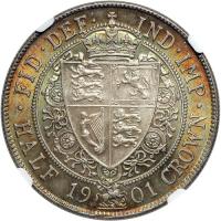 Great Britain. Halfcrown, 1901. NGC MS64 - 2