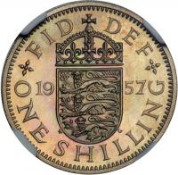 Great Britain. Proof Shilling, 1957. NGC PF66 - 2