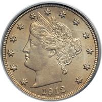 1912-S Liberty Nickel. PCGS MS65