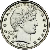 1909 Barber Half Dollar. NGC PF65