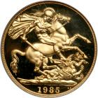 Great Britain. Gold Proof Set: 5 and 2 Pound; Sovereign and Half Sovereign, 1985. PCGS PF68 - 2