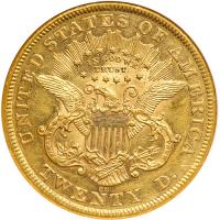 1876-CC $20 Liberty. NGC AU58 - 2