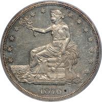 1876 Trade Dollar. PCGS PF58