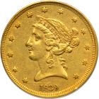 1839 $5 Liberty. PCGS AU50