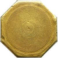 1852 U.S. Assay Office $50 "Slug", 887 THOUS. Reeded Edge. PCGS EF40 - 2