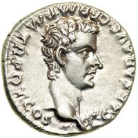 Caligula, AD 37-41. Silver Denarius (3.8g). Mint of Lugdunum, AD 37-38. EF