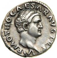 Otho, AD 69. Silver Denarius (3.5g). VF