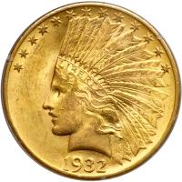 1932 $10 Indian. PCGS MS61