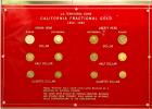 Complete Type Set of California Fractional Gold 1852-1882